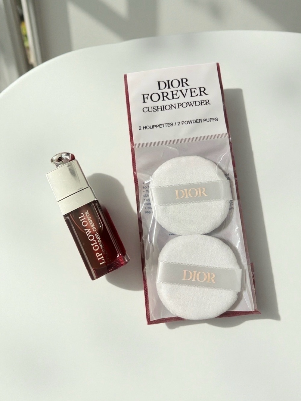 Dior Forever Cushion Powder Puffs + Lip Glow Maximizer 062 NEW